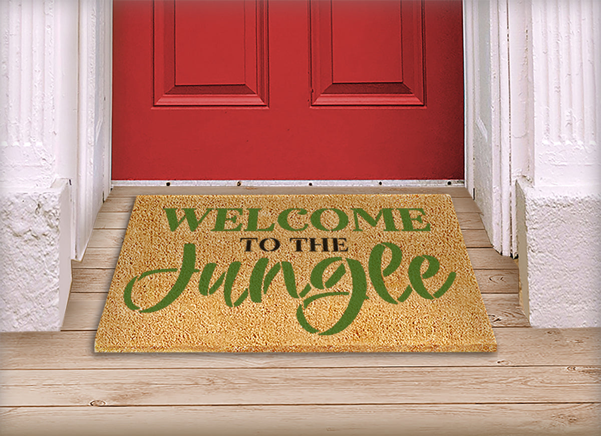 Door Mat Stencils by StudioR12 DIY Personalized Doormats