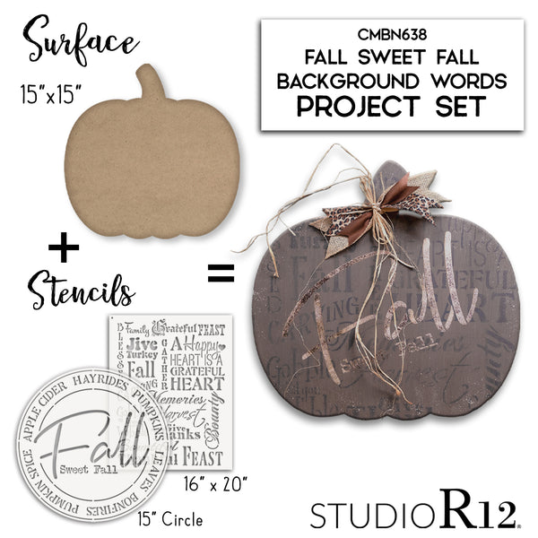 Fall Sweet Fall Background Words Project Set | CMBN638