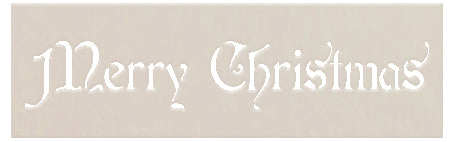 Merry Christmas Stencil by StudioR12  Trendy Rustic Script Word Art - –  StudioR12 Stencils