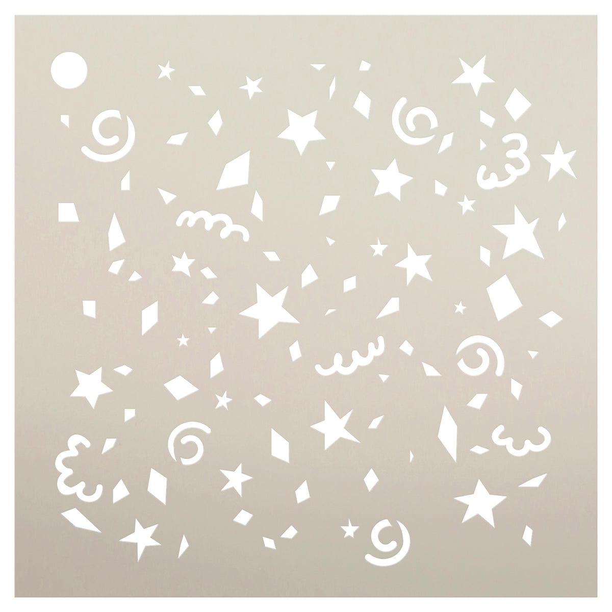 1/2 Stars Stencil by StudioR12  Simple Repeating Pattern Art- Small –  StudioR12 Stencils