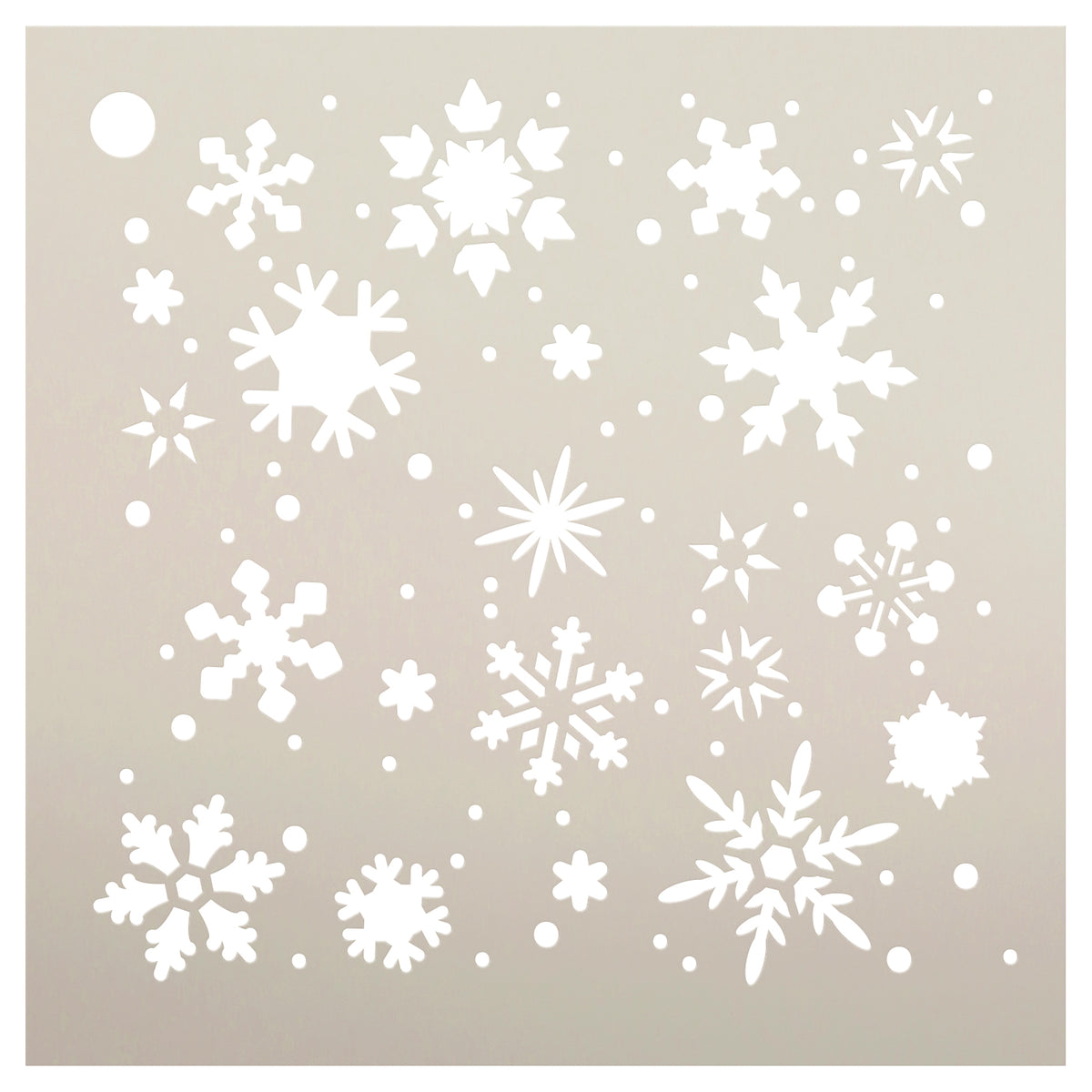 Diamond Snowflake Stencil by StudioR12