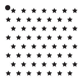 1/4 Stars Stencil by StudioR12  Patriotic Country Repeating Pattern –  StudioR12 Stencils
