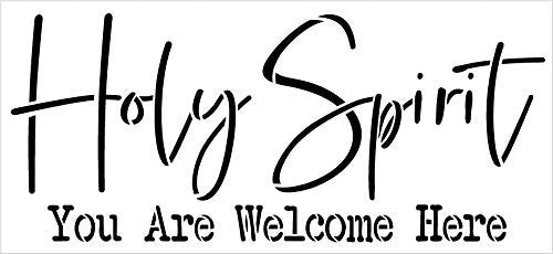 Welcome -Side Script - Word Stencil - 17 x 7 - STCL1493_4 - by StudioR12