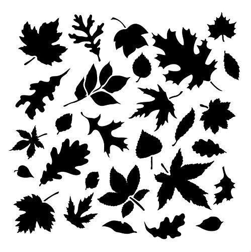 Fall Leaves Pattern Stencil by StudioR12 |  Paint DIY Autumn Decor | 15