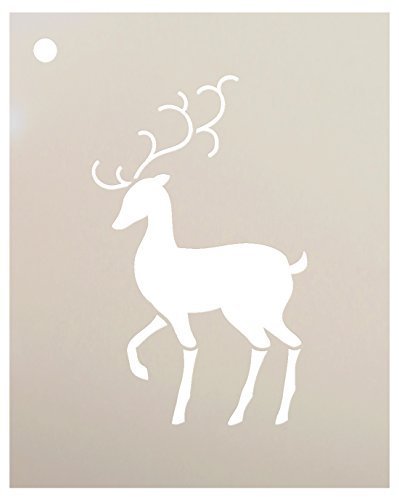 Santa Boot Reindeer Hoof Print Stencil by StudioR12