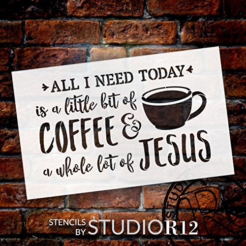 
                  
                Christian,
  			
                Coffee,
  			
                Drink,
  			
                Faith,
  			
                Home Decor,
  			
                Inspiration,
  			
                Inspirational Quotes,
  			
                Kitchen,
  			
                Stencils,
  			
                Studio R 12,
  			
                StudioR12,
  			
                StudioR12 Stencil,
  			
                Template,
  			
                  
                  