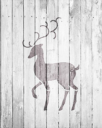 Santa Boot Reindeer Hoof Print Stencil by StudioR12