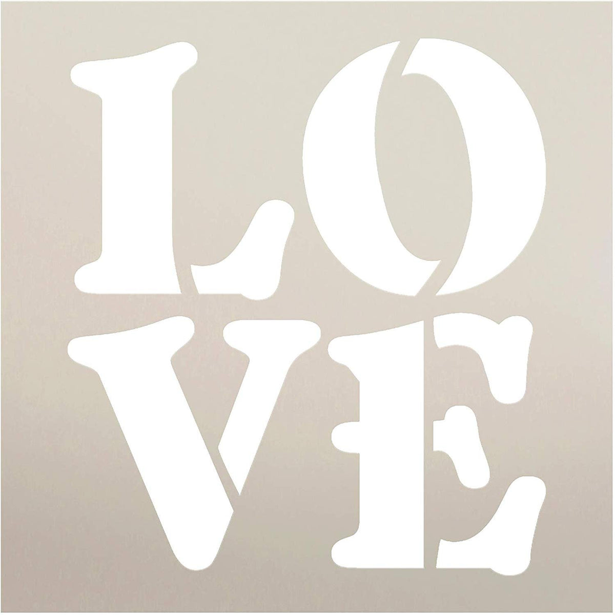 Abc's I Love You Valentine Holiday Vinyl Stencil Vinyl 