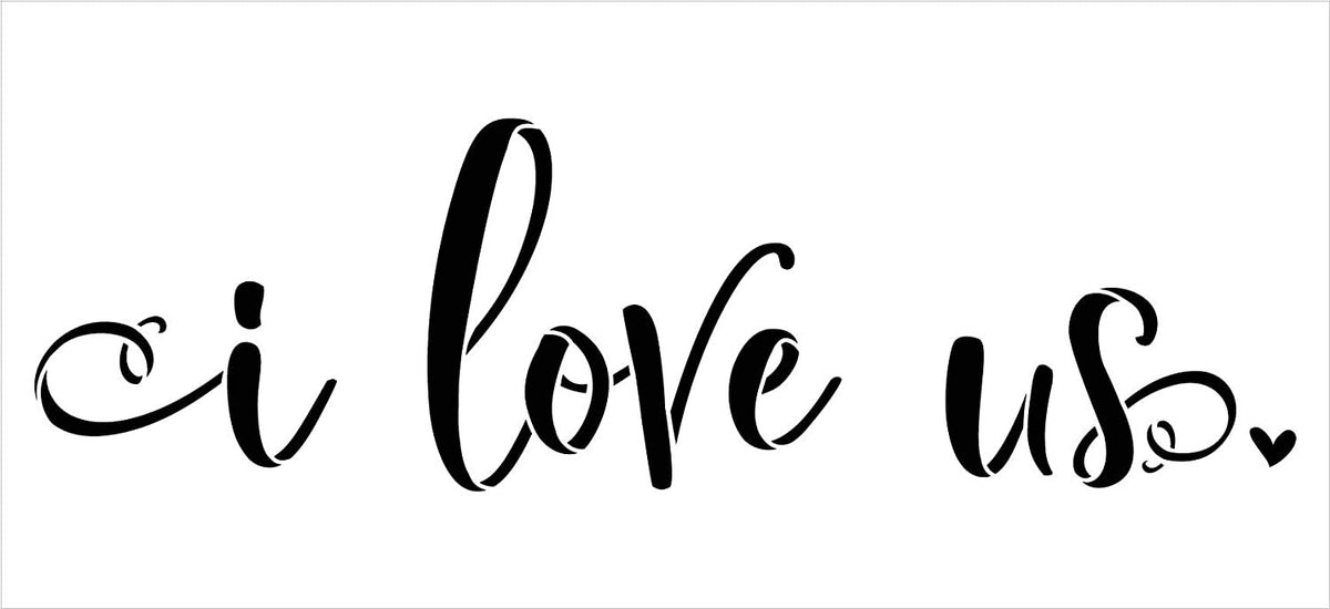 Love in Heart Wedding Anniversary Valentine's Day DIY Cookie Wall Craft  Stencil - 5.5 Inch 