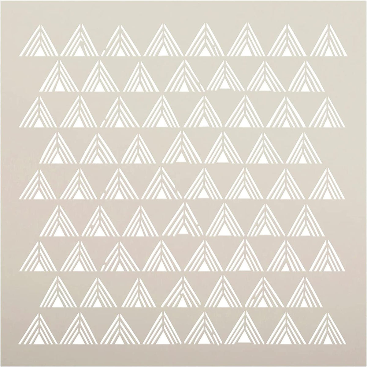 Triangulations Geometric Triangle Stencil Pattern - Bonnie Christine