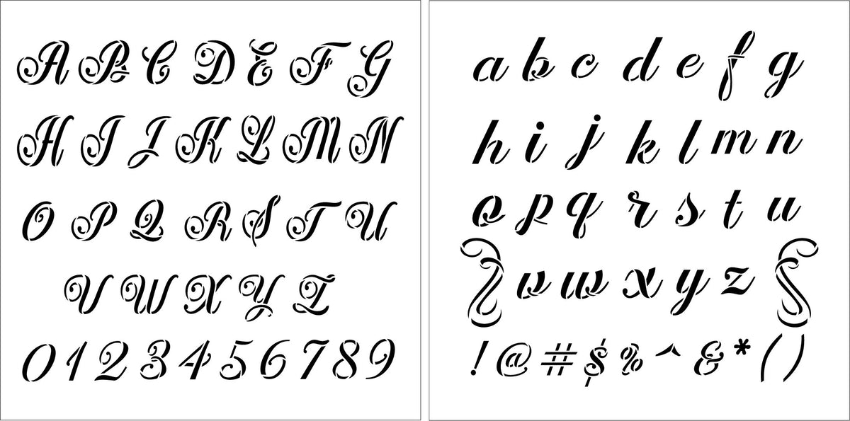 Hand-Drawn Ink Full Alphabet Stencil by StudioR12, Reusable Lettering  Stencils, DIY Journaling & Scrapbooking