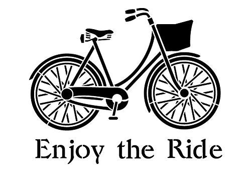 riding bicycle clipart black and white sun