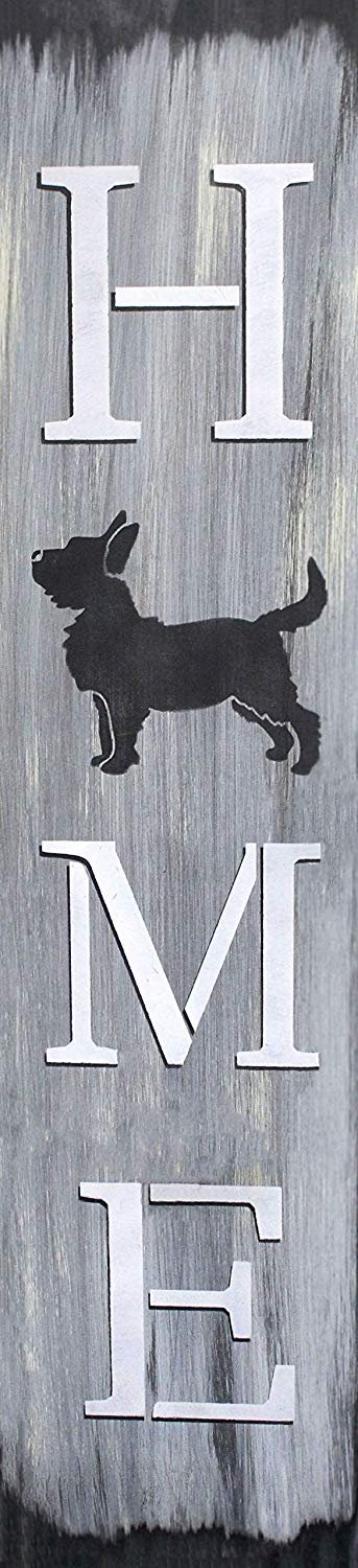 Home with Dog - Vertical Stencil by StudioR12 | Reusable Mylar Template | Use to Paint Wood Signs - Pallets - Banners - DIY Animal Lover Home Decor - Select Size (6