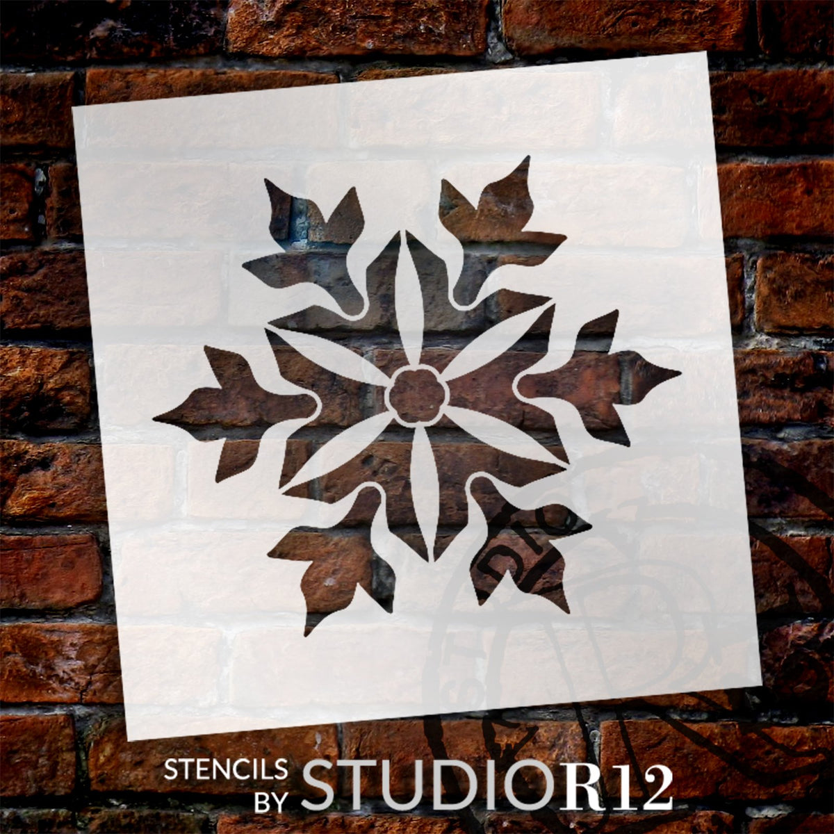 Snowflake Stencil by StudioR12 - 6 Inch Snowflake - USA Made - DIY  Christmas Decorations