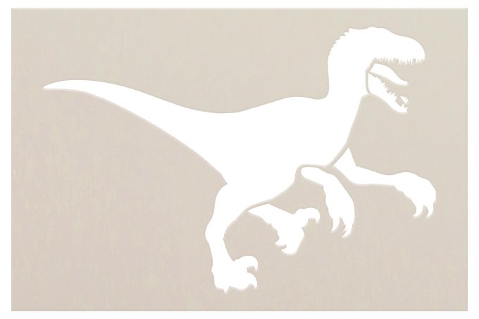 Baker Ross Dinosaur Stencils (Pack of 6) for Kids Arts and Crafts