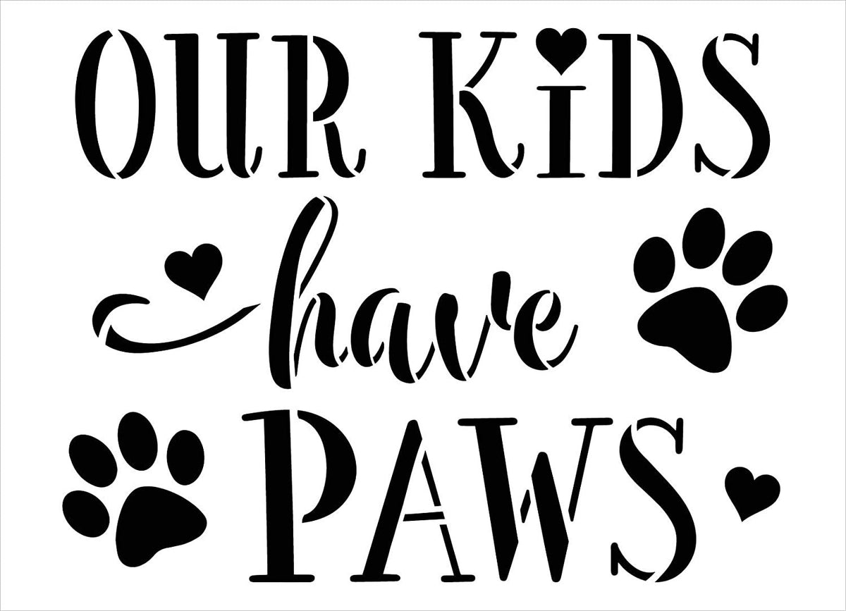 My Kids Have Paws Personalized Dog Decal - nany_shops