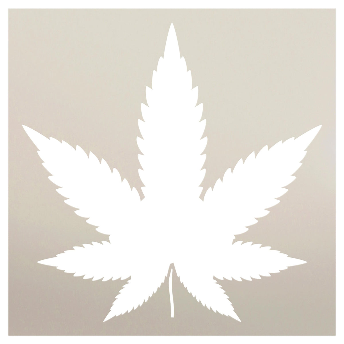Marijuana Leaf Stencil for Painting by StudioR12
