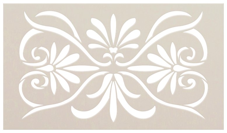 Palmette Floral Ornament Pattern Stencil by StudioR12