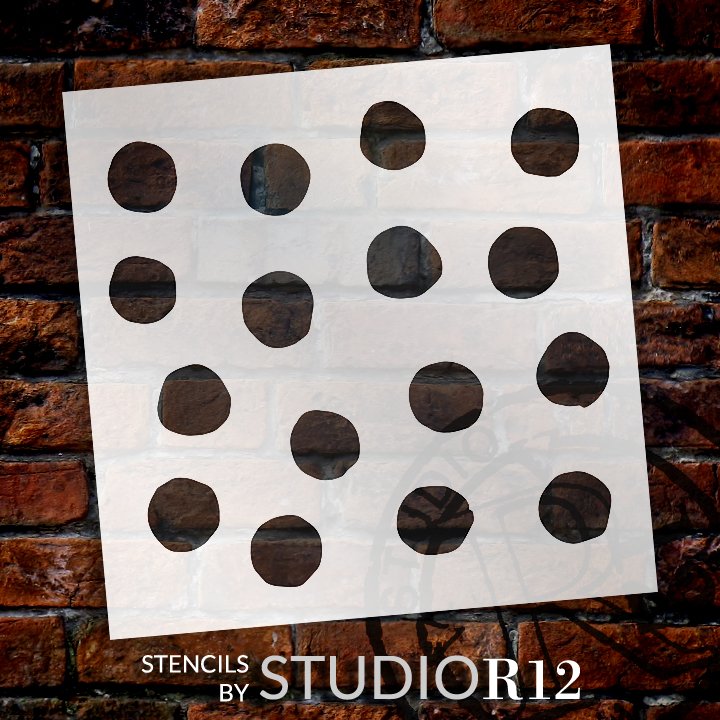 Rough Bricks Stencil by StudioR12 Repeating Pattern Art - Mini 4 x 4-inch  Reusable Mylar Template Painting, Chalk, Mixed Media Use for Journaling,  DIY