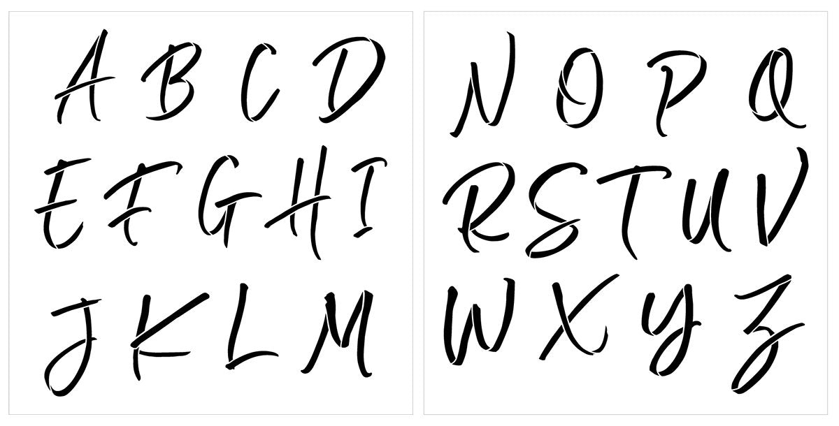 Classic Monogram Stencil by StudioR12, Single Letter Stencil