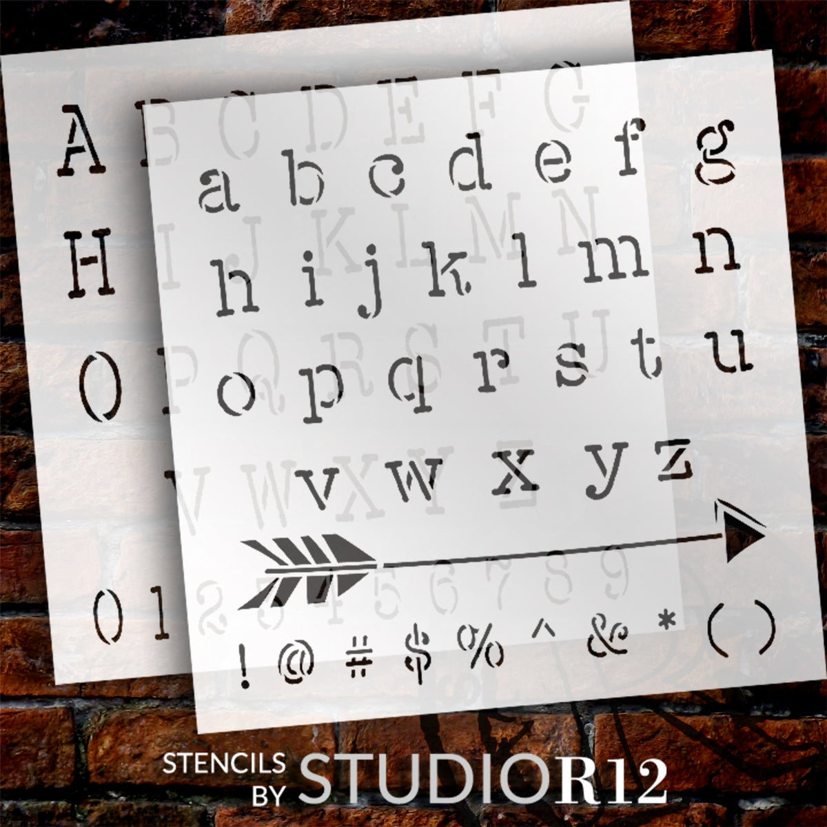 Tall Modern Lettering Stencils by Studior12 Full Alphabet Stencil for  Journaling Reusable Craft Template Select Size 