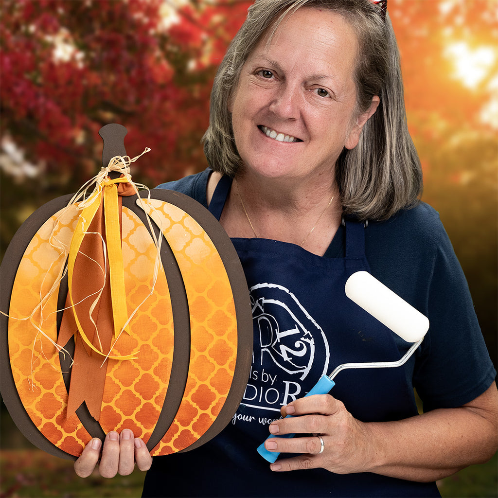 Paint an Ombre Pattern Pumpkin