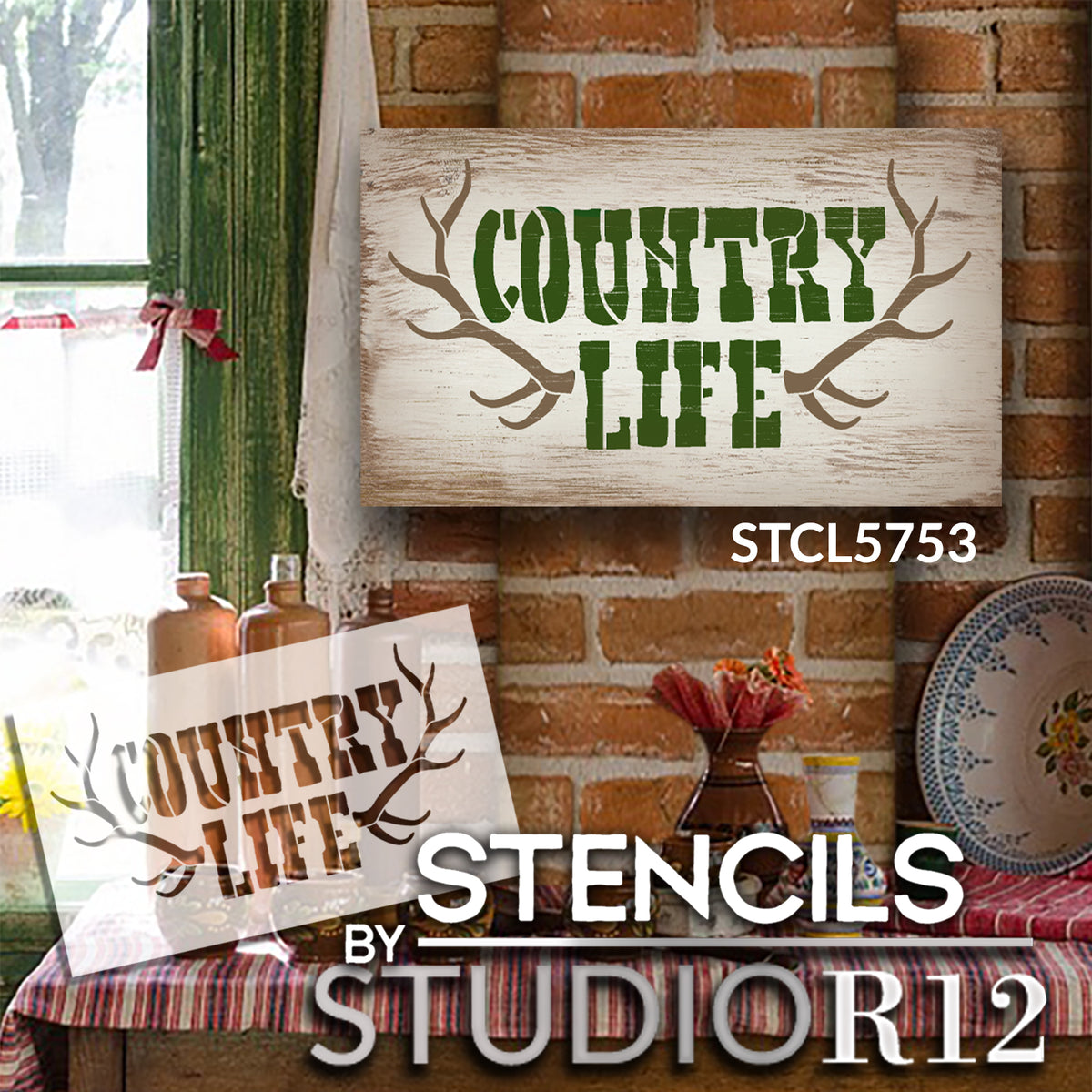 Man Cave / She Shed Stencils by StudioR12 – StudioR12 Stencils