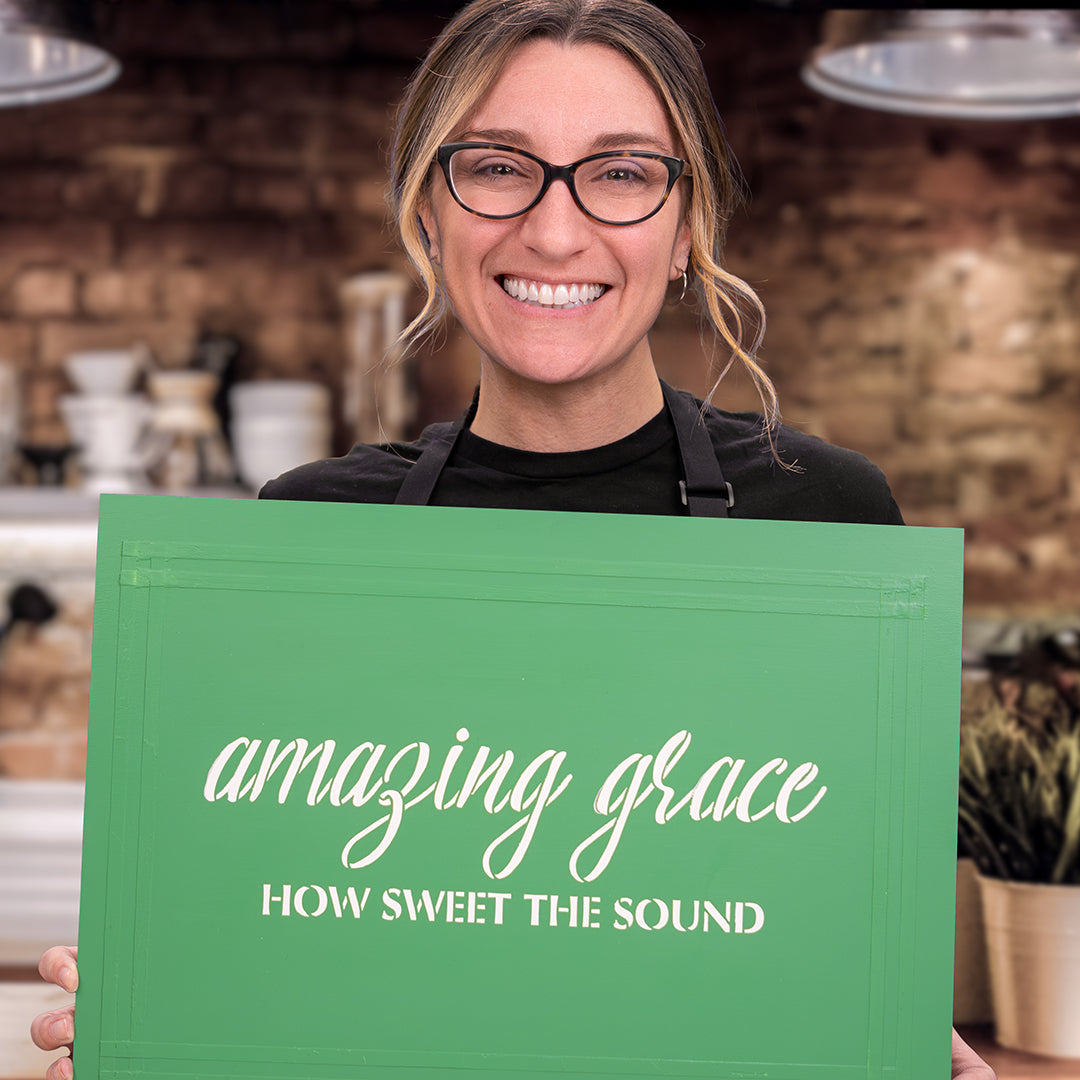 Create a Raised Frame with Texture Paste, Stencils and Paint