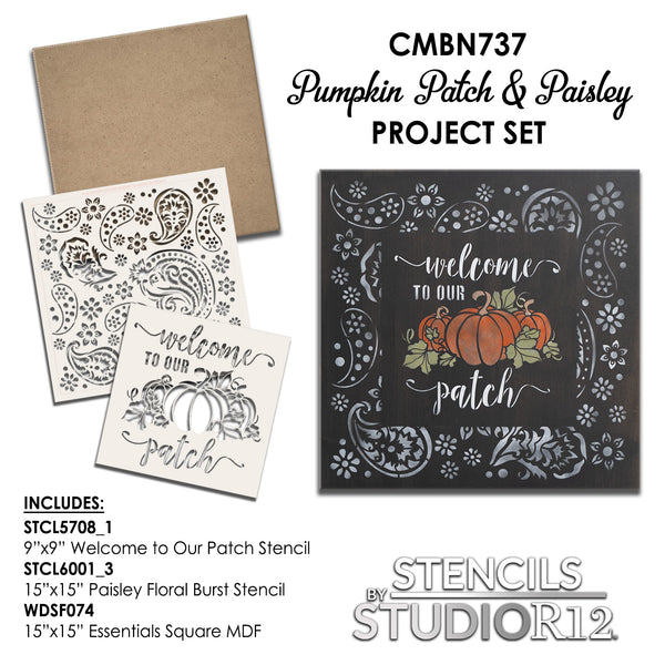 Fall Pumpkin Paisley Frame Project Set by StudioR12 | CMBN737