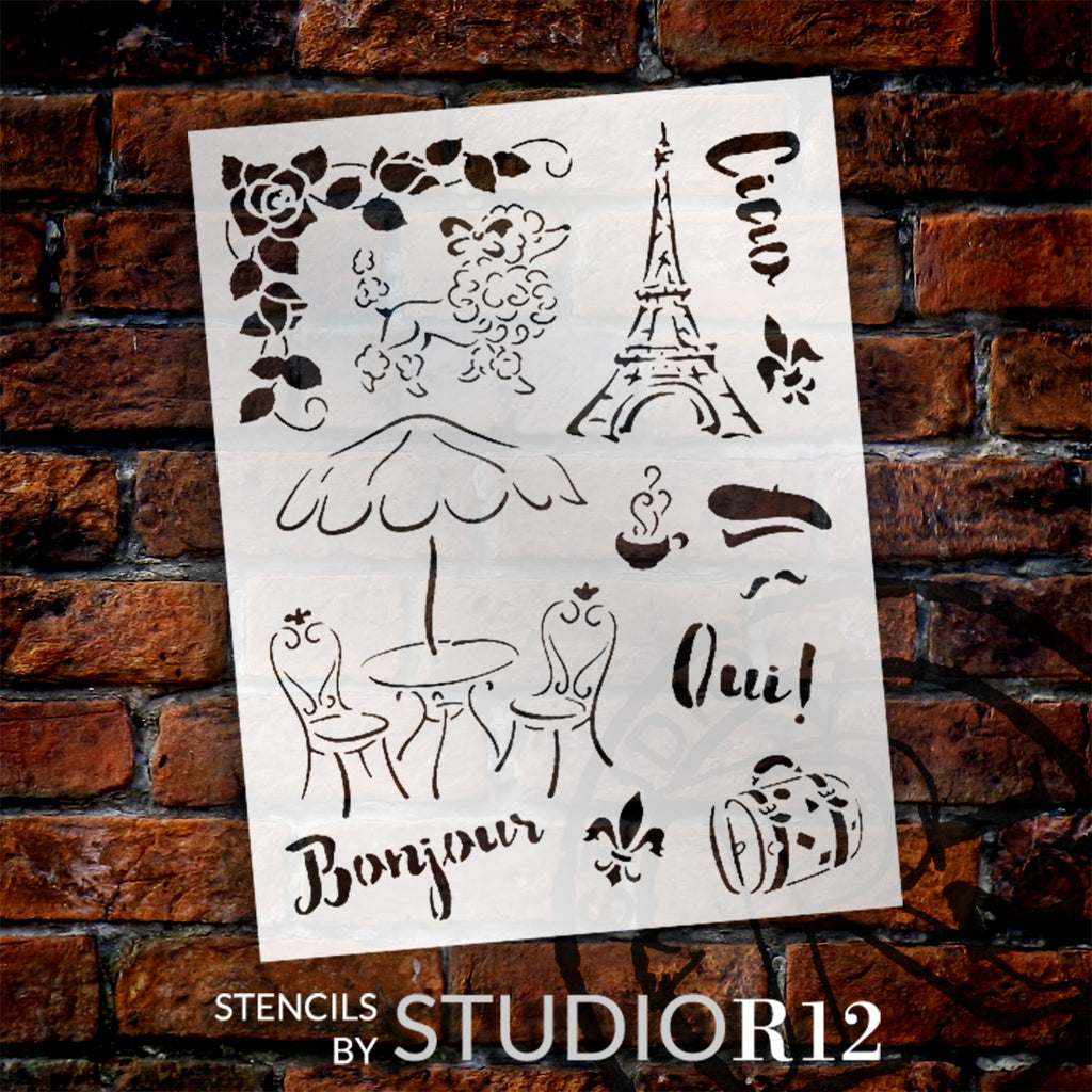
                  
                ephemera,
  			
                paris,
  			
                Stencils,
  			
                Studio R 12,
  			
                StudioR12,
  			
                StudioR12 Stencil,
  			
                Template,
  			
                travel,
  			
                  
                  