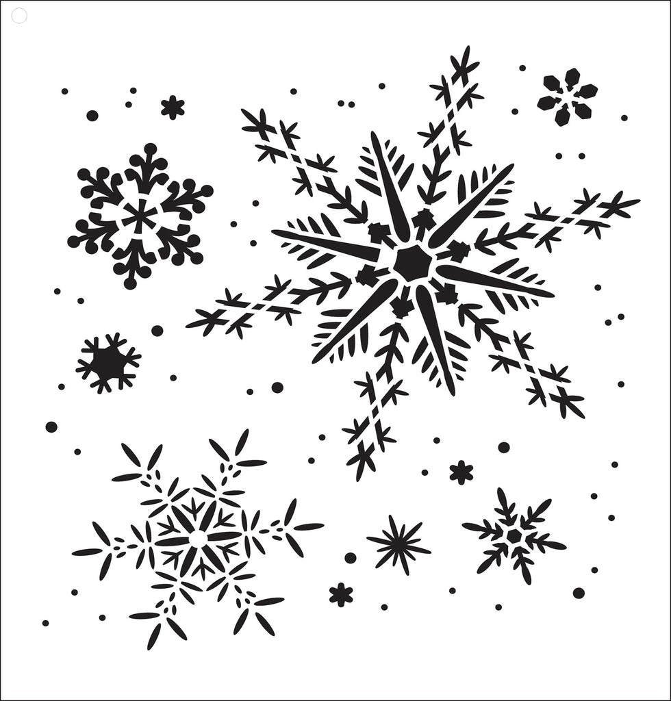 Diamond Snowflake Stencil by StudioR12