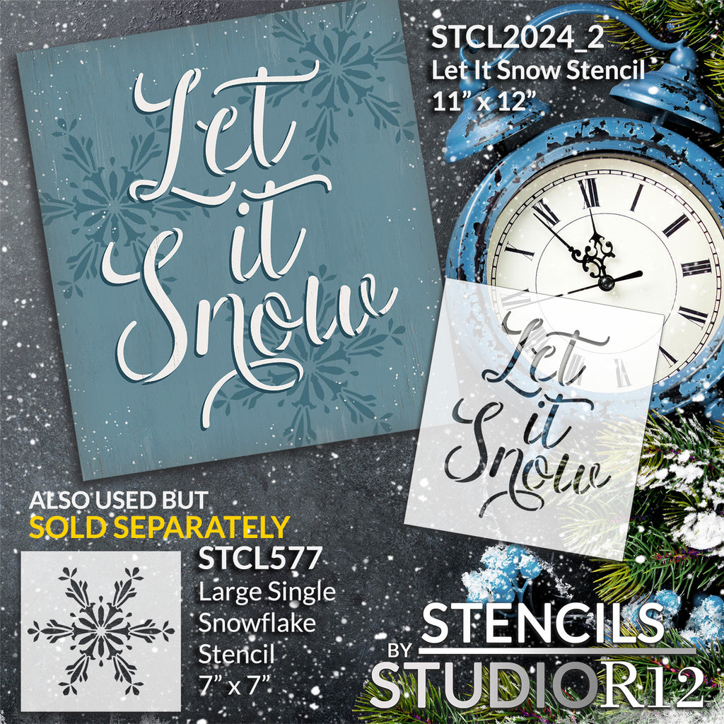 
                  
                Christmas & Winter,
  			
                snow,
  			
                snowflake,
  			
                Stencils,
  			
                Studio R 12,
  			
                StudioR12,
  			
                StudioR12 Stencil,
  			
                Template,
  			
                Winter,
  			
                  
                  