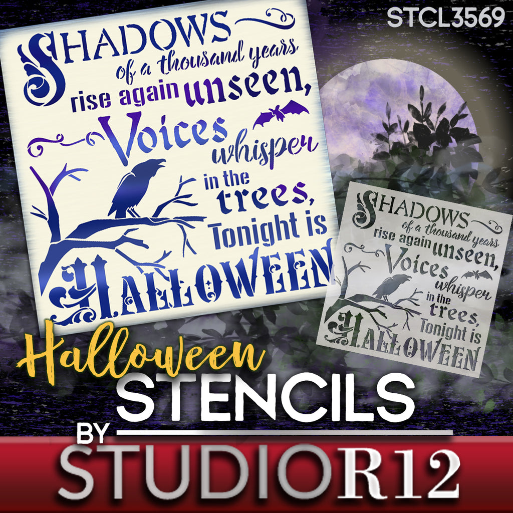 
                  
                autumn,
  			
                bat,
  			
                bird,
  			
                crow,
  			
                fall,
  			
                halloween,
  			
                Holiday,
  			
                Home,
  			
                Home Decor,
  			
                october,
  			
                old fashioned,
  			
                Quotes,
  			
                raven,
  			
                Sayings,
  			
                scary,
  			
                shadow,
  			
                stencil,
  			
                Stencils,
  			
                Studio R 12,
  			
                StudioR12,
  			
                StudioR12 Stencil,
  			
                Template,
  			
                trick or treat,
  			
                vintage,
  			
                weird,
  			
                whisper,
  			
                  
                  