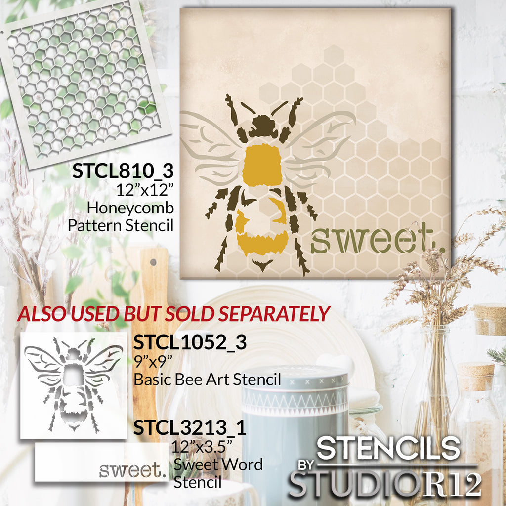
                  
                Art Stencils,
  			
                bee,
  			
                Mixed Media,
  			
                Multimedia,
  			
                Pattern Stencils,
  			
                Stencils,
  			
                Studio R 12,
  			
                StudioR12,
  			
                StudioR12 Stencil,
  			
                Template,
  			
                Tile,
  			
                  
                  