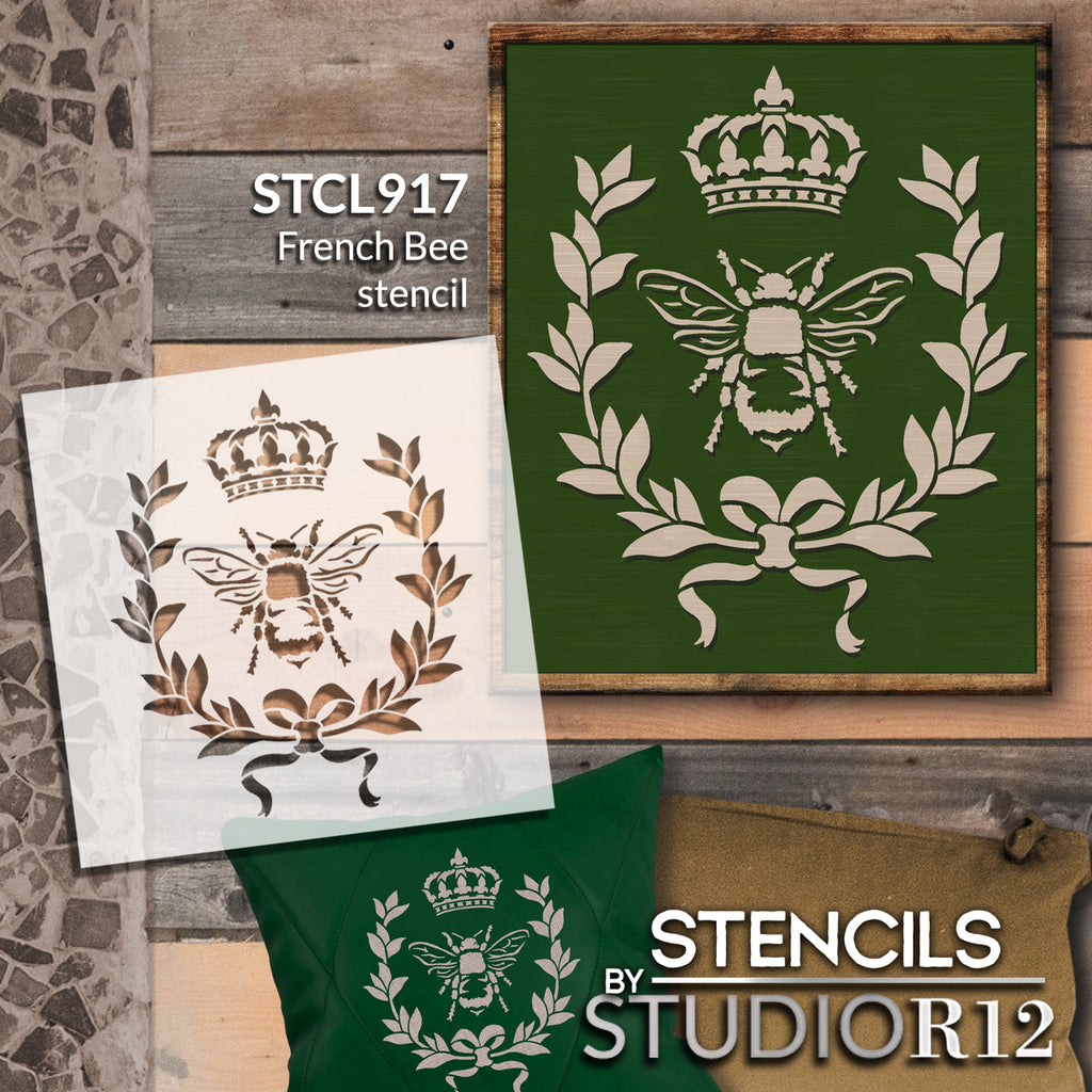 
                  
                Art Stencils,
  			
                bee,
  			
                Bumble Bee,
  			
                chalk,
  			
                chalkboard,
  			
                Country,
  			
                crown,
  			
                Farmhouse,
  			
                French,
  			
                FRENCH BEE,
  			
                Honey,
  			
                Honeycomb,
  			
                laurel wreath,
  			
                laurels,
  			
                Mixed Media,
  			
                Queen,
  			
                stencil,
  			
                Studio R 12,
  			
                StudioR12,
  			
                StudioR12 Stencil,
  			
                Summer,
  			
                Template,
  			
                tiara,
  			
                wreath,
  			
                  
                  