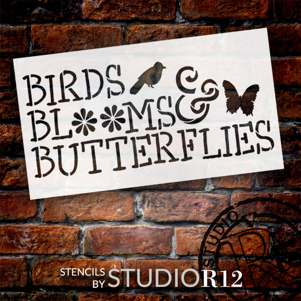 
                  
                Art Stencil,
  			
                Art Stencils,
  			
                Bird,
  			
                birds,
  			
                bloom,
  			
                blossom,
  			
                Butterfly,
  			
                Flowers,
  			
                Home,
  			
                Home Decor,
  			
                Spring,
  			
                Stencils,
  			
                Studio R 12,
  			
                StudioR12,
  			
                StudioR12 Stencil,
  			
                Summer,
  			
                Template,
  			
                  
                  