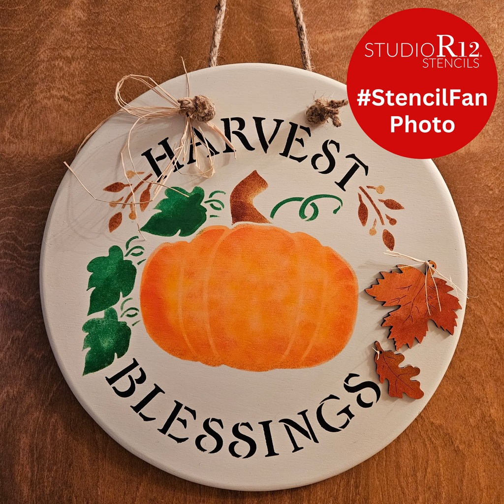 Happy Harvest Fall Adhesive Back Stencils