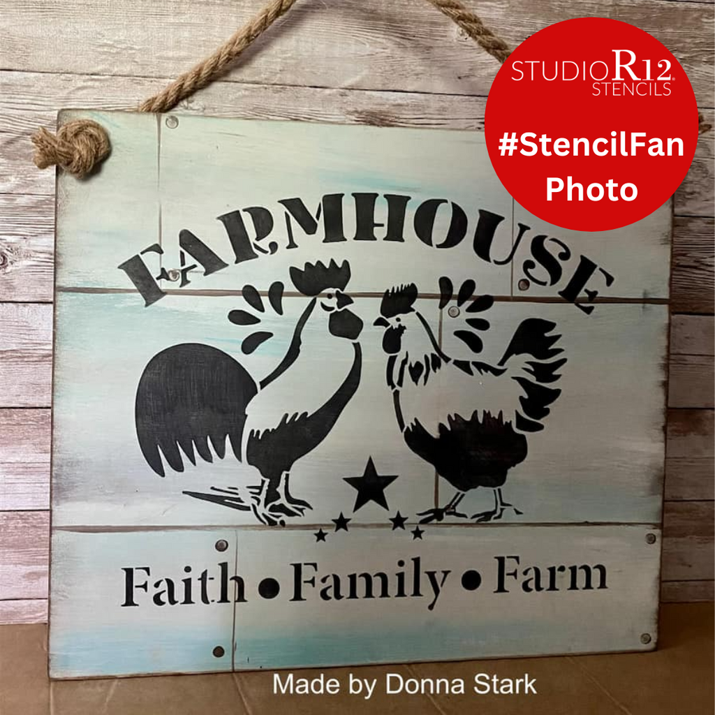 Stencils by Joanie 7 Star Shapes Country American Farmhouse DIY Art Craft  Signs