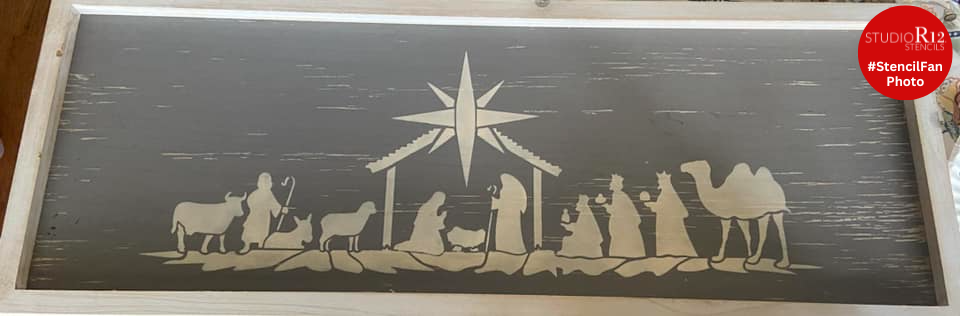 Christmas Stencil O Holy Night Wise Men Seek Him Jesus Bethlehem Star DIY  Signs