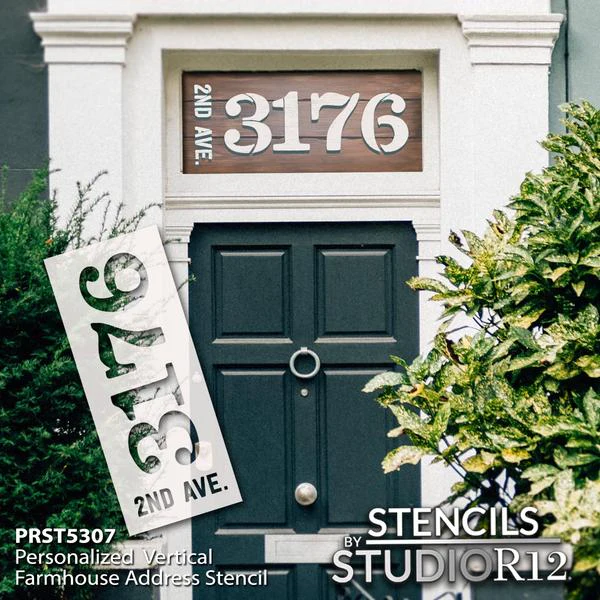 
                  
                address,
  			
                address sign,
  			
                Country,
  			
                custom,
  			
                Farmhouse,
  			
                Home Decor,
  			
                modern,
  			
                personalize,
  			
                personalized,
  			
                personalized stencil,
  			
                personalized stencils,
  			
                Simple,
  			
                stencil,
  			
                Stencils,
  			
                StudioR12,
  			
                StudioR12 Stencil,
  			
                Template,
  			
                vertical,
  			
                  
                  