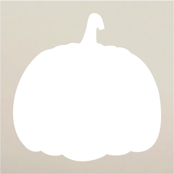 Simple Pumpkin Cutout Stencil by StudioR12 - USA Made - DIY Fall & Halloween Seasonal Decor - Reusable Mixed Media Template for Painting - STCL7192