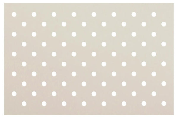 Repeating Polka Dots Stencil by StudioR12 - USA Made - Reusable Background Pattern Template - DIY Painting, Crafting & Mixed Media - STCL7217