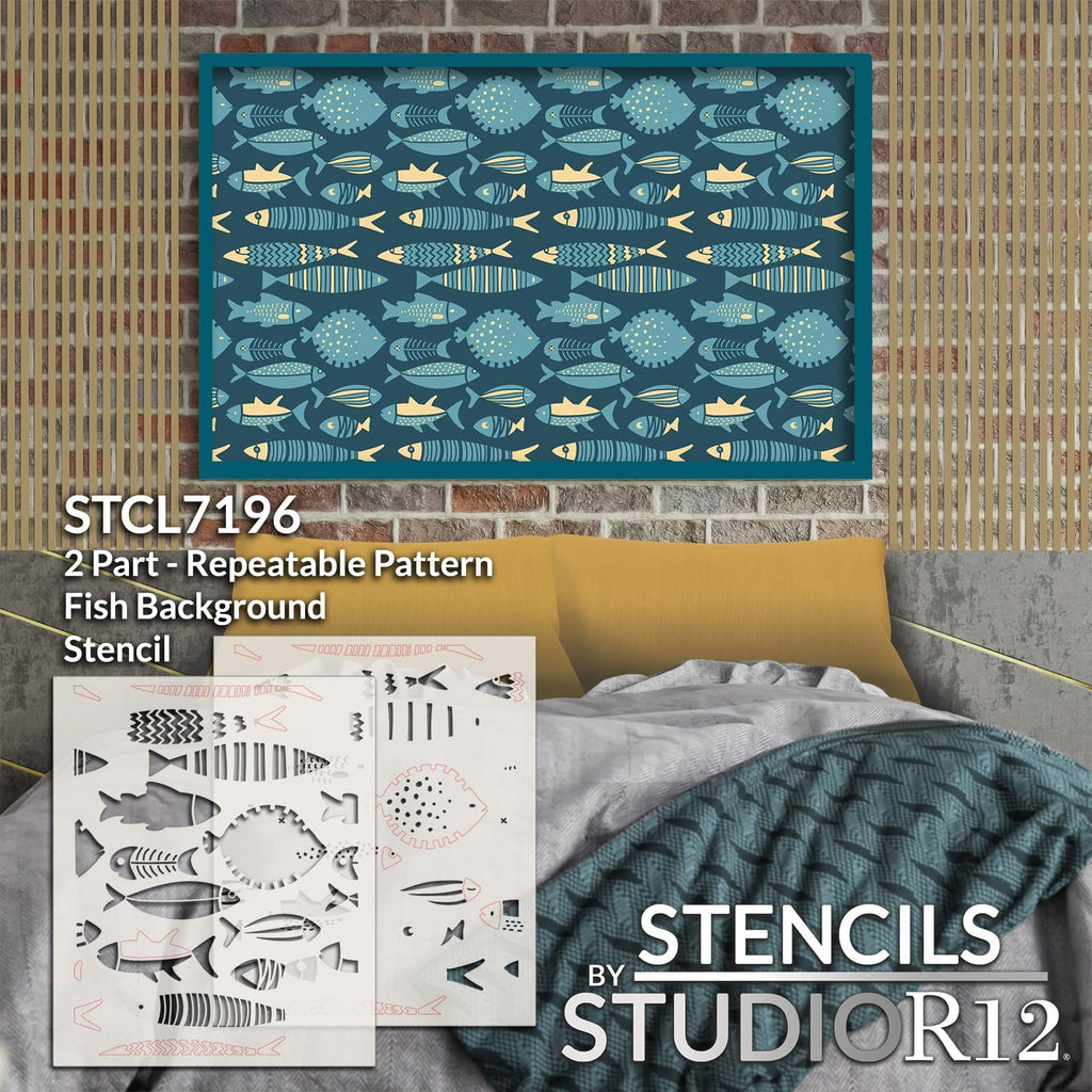 
                  
                Background,
  			
                DIY Pattern,
  			
                fish,
  			
                fishing,
  			
                Mixed Media,
  			
                Multimedia,
  			
                Pattern,
  			
                pattern stencil,
  			
                Pattern Stencils,
  			
                stencil,
  			
                Stencils,
  			
                StudioR12 Stencil,
  			
                  
                  