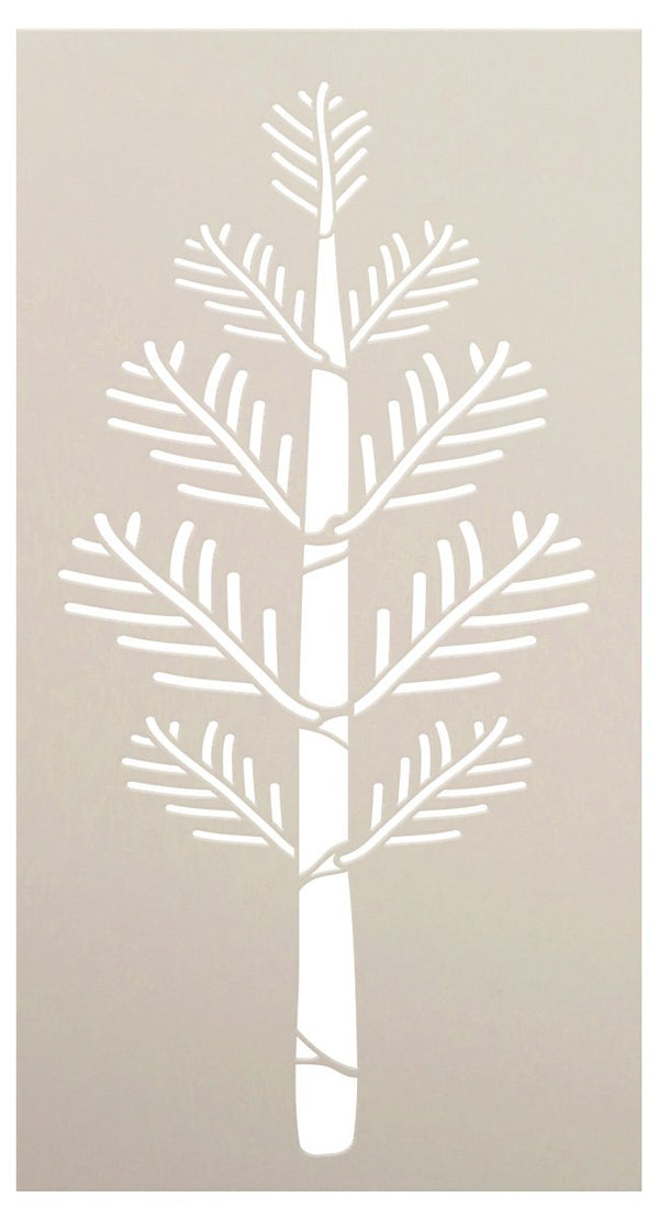 Hygge Fir Tree Embellishment Stencil by StudioR12 - Select Size - USA Made - DIY Christmas Tree Home Decor - Reusable Template for Holiday Crafting - STCL7199