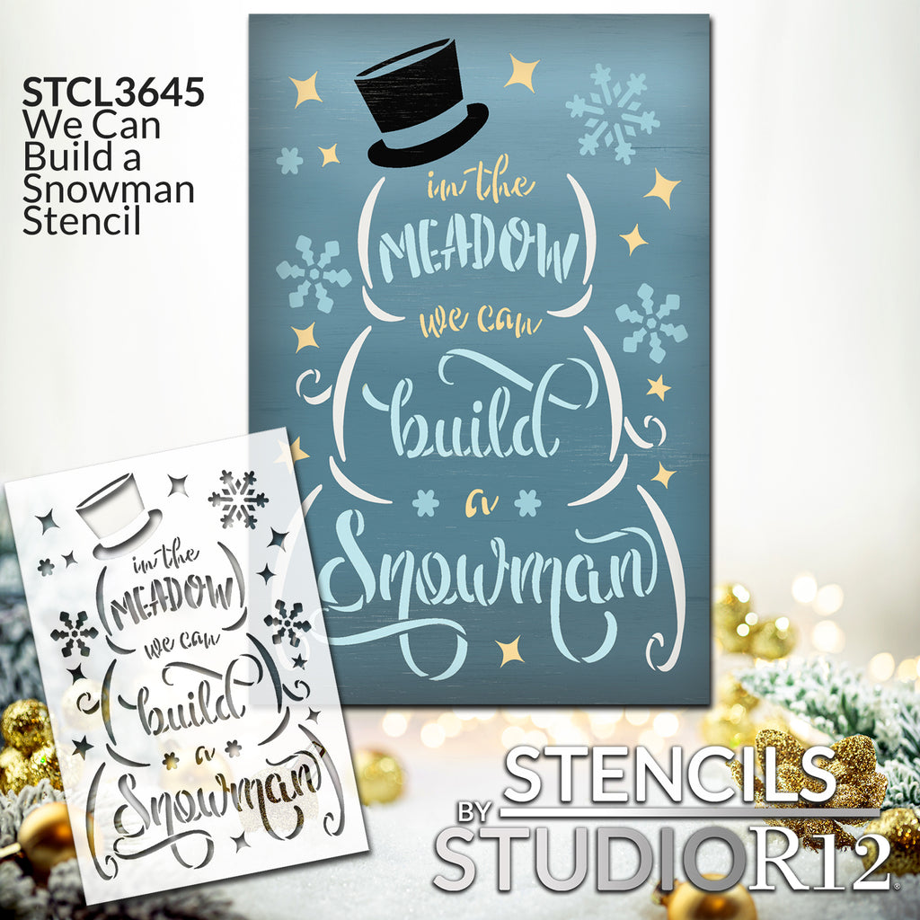 Personalized We Wish You A Merry Christmas Stencil by StudioR12, DIY  Custom Holiday Home Decor, Craft & Paint Wood Signs