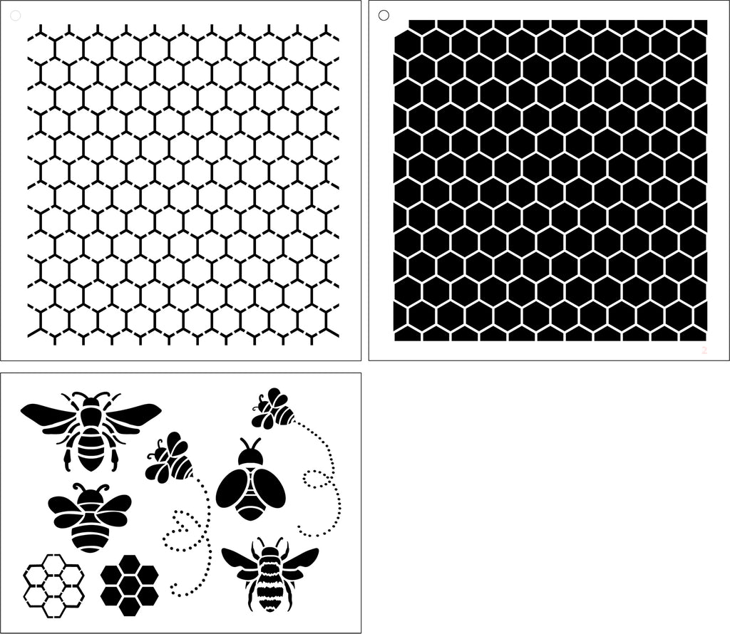 Printable Honeycomb Template  Stencils printables, Honeycomb pattern,  Stencils