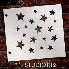 1/4 Stars Stencil by StudioR12  Patriotic Country Repeating