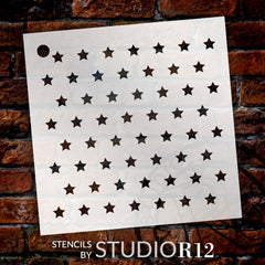 1/4 Stars Stencil by StudioR12  Patriotic Country Repeating