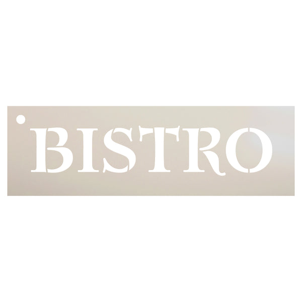 Bistro Stencil by StudioR12 | Tuscan Antique Word Art - Mini 8 x 2.5-inch Reusable Mylar Template | Painting, Chalk, Mixed Media | Use for Journaling, DIY Home Decor - STCL752_2