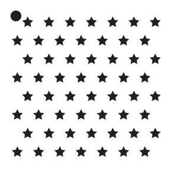 1/2 Stars Stencil by StudioR12  Simple Repeating Pattern Art- Small –  StudioR12 Stencils